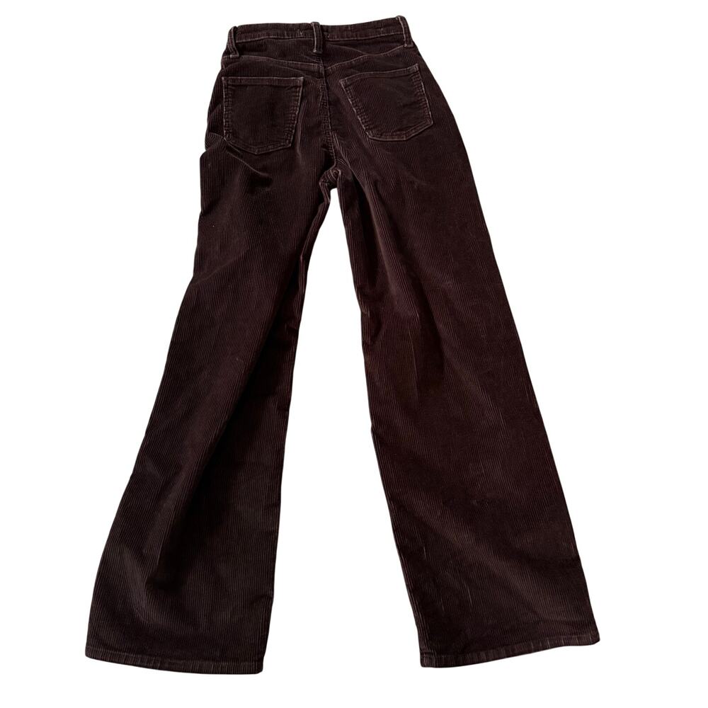 Universal Thread High Rise Wide Leg Corduroy Pants Women's 4R in Brown - Picture 2 of 6